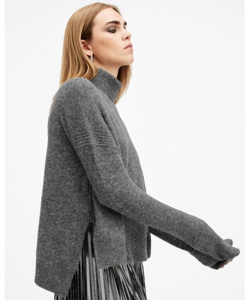 SPARK 2-IN-1 PLEATED MAXI DRESS | SPARK 2-IN-1 プリーツ マキシ ドレス・ワンピース（ワンピース）｜ALLSAINTS（オールセインツ）