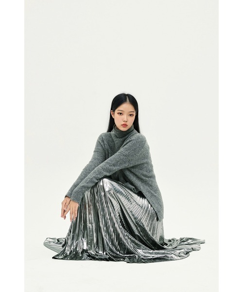 SPARK 2-IN-1 PLEATED MAXI DRESS | SPARK 2-IN-1 プリーツ マキシ ドレス・ワンピース（ワンピース）｜ALLSAINTS（オールセインツ）