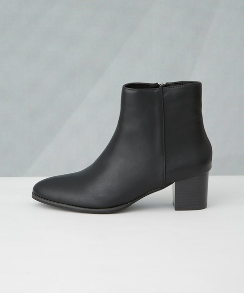 NANO universe（ナノユニバース）の「ショートヒールブーツ（ブーツ・レディース・ベージュ/ブラック・38/36/37）」の6枚目の写真