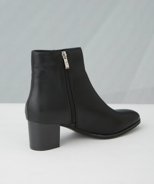 NANO universe（ナノユニバース）の「ショートヒールブーツ（ブーツ・レディース・ベージュ/ブラック・38/36/37）」の11枚目の写真