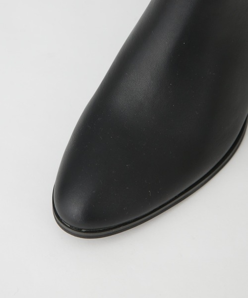 NANO universe（ナノユニバース）の「ショートヒールブーツ（ブーツ・レディース・ベージュ/ブラック・38/36/37）」の12枚目の写真