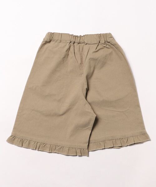 HAKKA KIDS（ハッカキッズ）の「フラワーアップリケストレッチキュロット（スカート・キッズ・ブラック/ベージュ・100cm/110cm/120cm/130cm）」の3枚目の写真