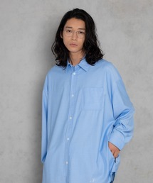 【ADAMPATEK/アダムパテック】ap embroidery looose shirt / 刺繍入りルーズベーシックシャツ