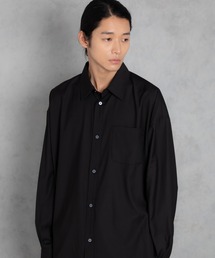 【ADAMPATEK/アダムパテック】ap embroidery looose shirt / 刺繍入りルーズベーシックシャツ