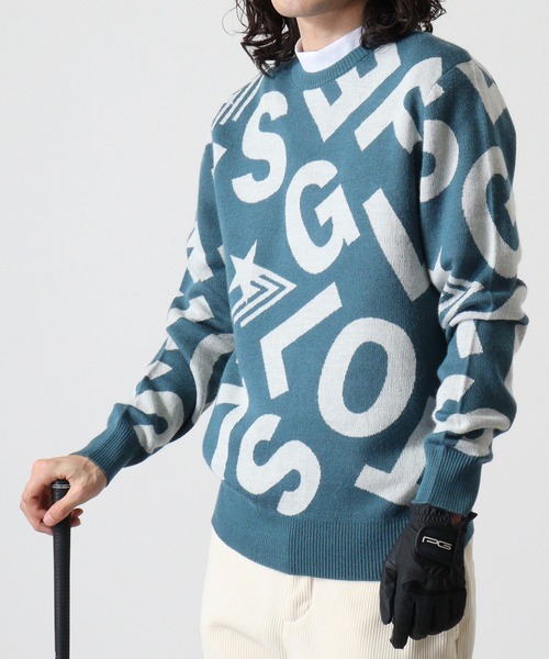 stella77golf（ステラセブンティーンセブンゴルフ）の「ｳｰﾙ混ｺﾞﾙﾌﾈｯｸｾｰﾀｰ（ニット/セーター・メンズ・ブラック/ホワイト/ネイビー/杢グレー/ブルー系・L/XL/XXL/M）」の5枚目の写真