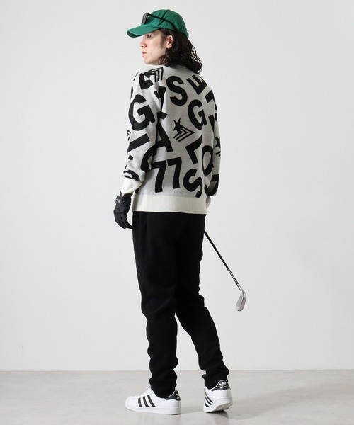 stella77golf（ステラセブンティーンセブンゴルフ）の「ｳｰﾙ混ｺﾞﾙﾌﾈｯｸｾｰﾀｰ（ニット/セーター・メンズ・ブラック/ホワイト/ネイビー/杢グレー/ブルー系・L/XL/XXL/M）」の10枚目の写真