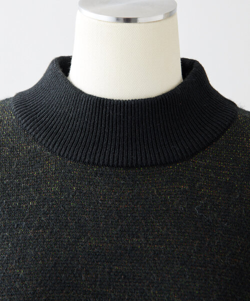 ear PAPILLONNER(イアパピヨネ)の「《手洗い可》グッドミールニット【SUM1 STYLE(スミ スタイル)】(ニット/セーター・レディース・ブラック/グリーン・FREE)」の14枚目の写真