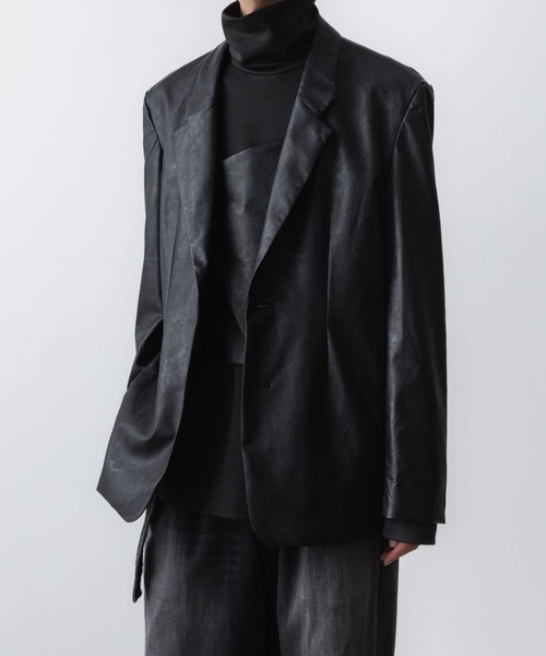 セール】シンセティックレザー 2B JKT / SYNTHETIC LEATHER 2B JKT