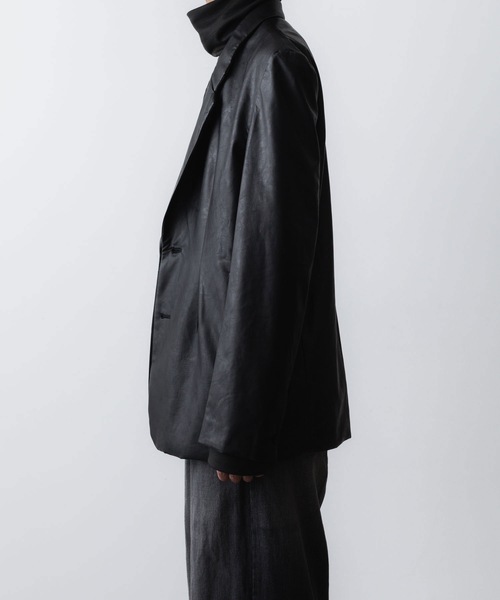 【美品】VEIN 2B テーラード ジャケット　ブラック セール】シンセティックレザー 2B JKT / SYNTHETIC LEATHER 2B JKT