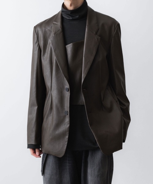 セール】シンセティックレザー 2B JKT / SYNTHETIC LEATHER 2B JKT