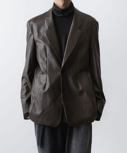 セール】シンセティックレザー 2B JKT / SYNTHETIC LEATHER 2B JKT