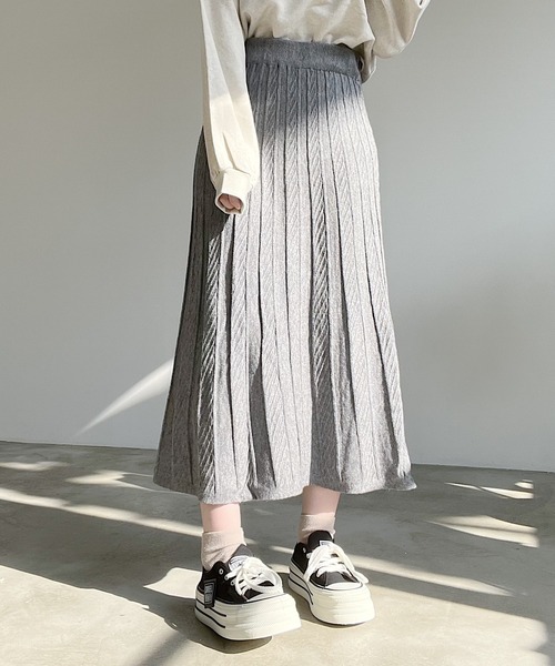 スカート nanana ハート刺繍ニットスカート｜JENNE(ジェンヌ)公式通販：パリ
