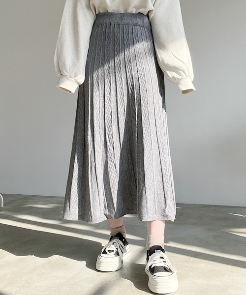 ニットロングスカート（スカート）｜Nana(ナナ)（ナナ）のファッション