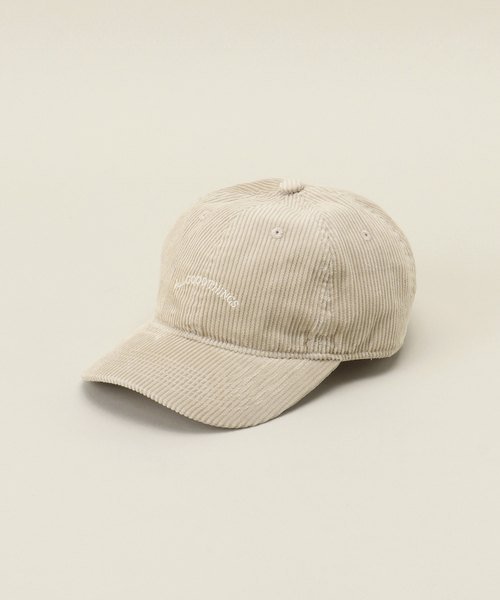 Odds(オッズ)の「Odds/オッズ CORDUROY LOGO CAP(キャップ・レディース・ベージュ/ホワイト/ブラック・FREE)」の3枚目の写真