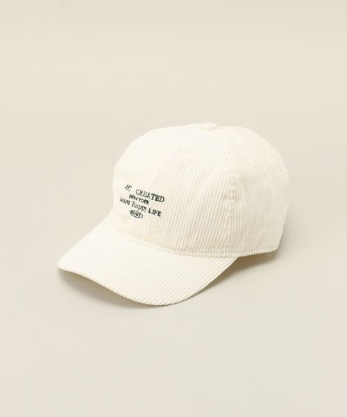 Odds(オッズ)の「Odds/オッズ CORDUROY LOGO CAP(キャップ・レディース・ベージュ/ホワイト/ブラック・FREE)」の2枚目の写真