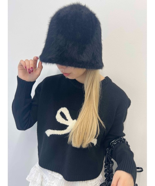 PHILLY（フィリー）の「【PHILLY】フェザータッチハット（ハット・レディース・ブラウン/ブラック/ホワイト・FREE）」の3枚目の写真