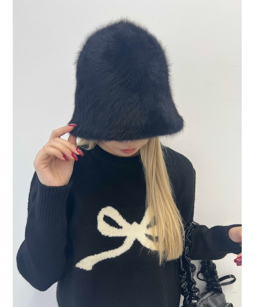 PHILLY（フィリー）の「【PHILLY】フェザータッチハット（ハット・レディース・ブラウン/ブラック/ホワイト・FREE）」の13枚目の写真