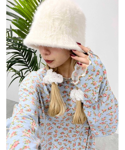 PHILLY（フィリー）の「【PHILLY】フェザータッチハット（ハット・レディース・ブラウン/ブラック/ホワイト・FREE）」の8枚目の写真