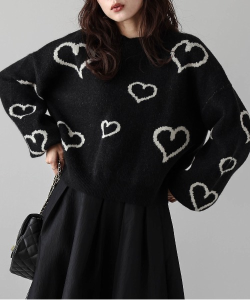 セール】ランダムハートニット（ニット/セーター）｜La-gemme