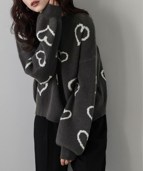 セール】ランダムハートニット（ニット/セーター）｜La-gemme