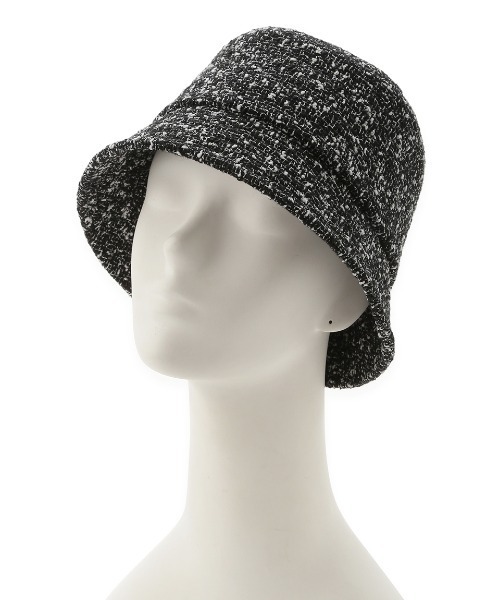 Mila Owen（ミラオーウェン）の「ツィードバケットハット（ハット・レディース・ホワイト/ブラック/その他・FREE）」の3枚目の写真