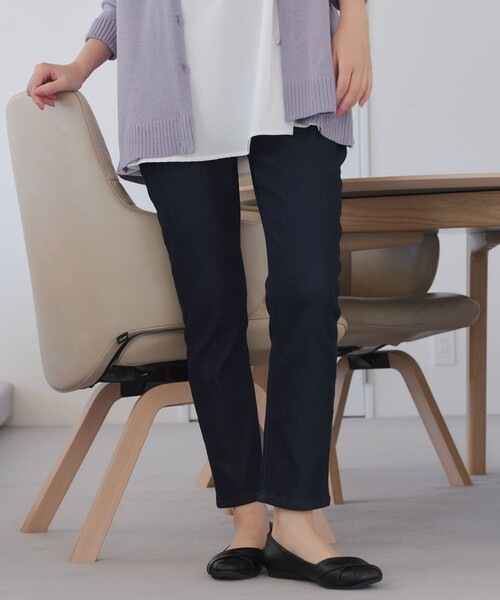 マシュマロタッチデニムパンツ（デニムパンツ）｜Tiaclasse（ティアクラッセ）