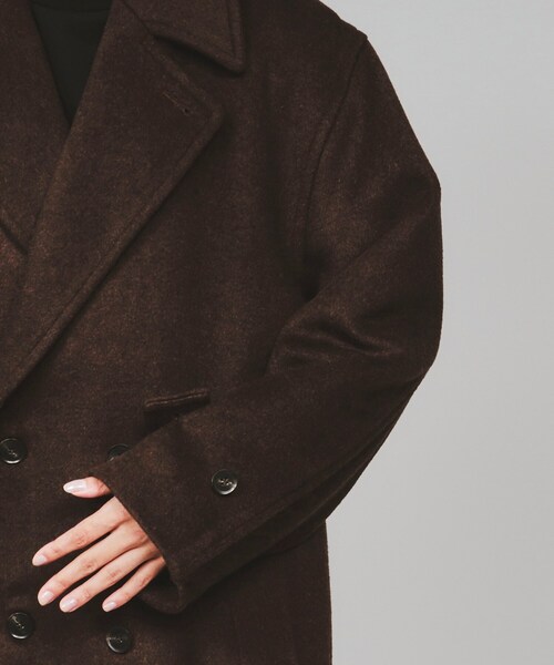 【キャメル100%】タケオキクチ ダブル チェスターコート ロング丈 裏地総柄3 BR17024F0163_m2_a002.jpg