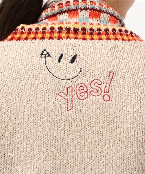 Desigual（デシグアル）の「「Desigual/デシグアル」フリンジ付エスニック風カーディガン（カーディガン/ボレロ・レディース・ベージュ・MEDIUM/LARGE/SMALL/X-LARGE）」の6枚目の写真