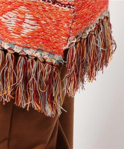Desigual（デシグアル）の「「Desigual/デシグアル」フリンジ付エスニック風カーディガン（カーディガン/ボレロ・レディース・ベージュ・MEDIUM/LARGE/SMALL/X-LARGE）」の8枚目の写真