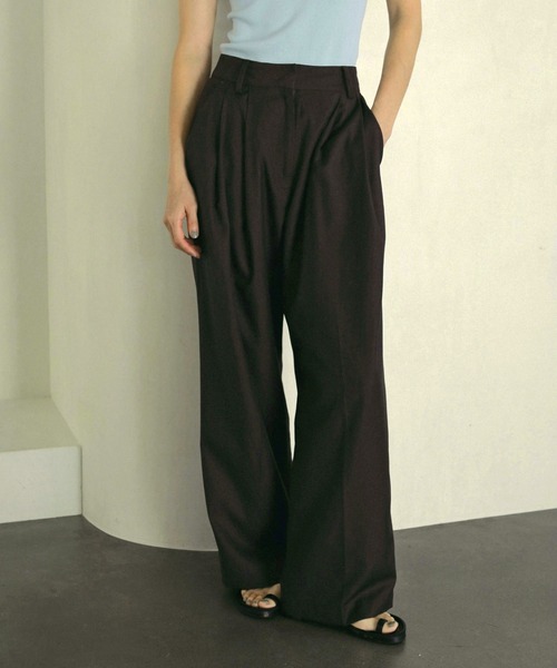 【新品】anuke Twill Wide Pants Twill Wide Pants（フルレングス）｜ànuke（アンヌーク