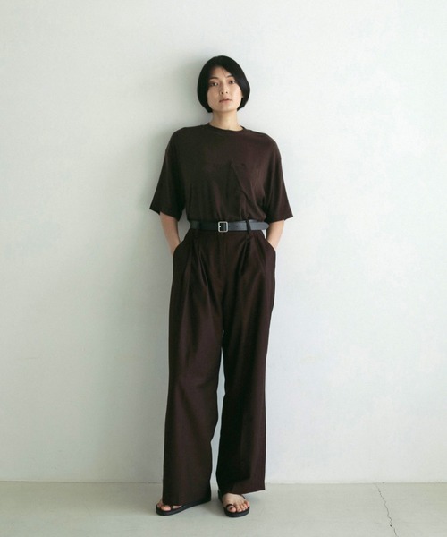 パンツ [8 SECONDS] TWILL WIDE PANTS セール】Twill Wide Pants（その他パンツ）｜anuke（アンヌーク