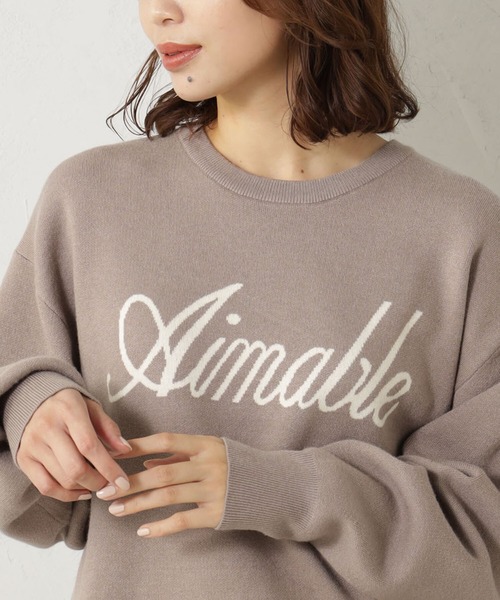 FOUND GOOD（ファウンドグッド）の「COZYロゴニットPO（ニット/セーター・レディース・ベージュ/グレー系5/グレー系8/レッド系8・L/S/M）」の11枚目の写真