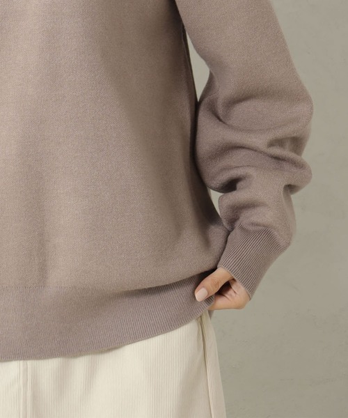 FOUND GOOD（ファウンドグッド）の「COZYロゴニットPO（ニット/セーター・レディース・ベージュ/グレー系5/グレー系8/レッド系8・L/S/M）」の13枚目の写真