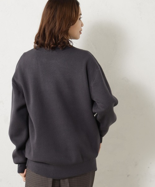 FOUND GOOD（ファウンドグッド）の「COZYロゴニットPO（ニット/セーター・レディース・ベージュ/グレー系5/グレー系8/レッド系8・L/S/M）」の14枚目の写真