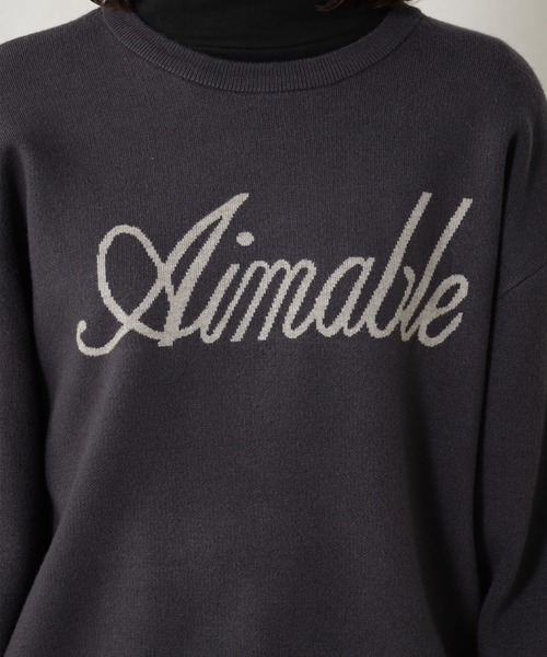 FOUND GOOD（ファウンドグッド）の「COZYロゴニットPO（ニット/セーター・レディース・ベージュ/グレー系5/グレー系8/レッド系8・L/S/M）」の17枚目の写真