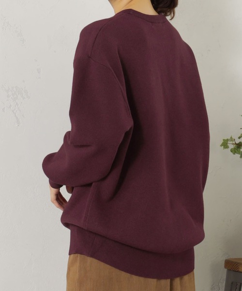 FOUND GOOD（ファウンドグッド）の「COZYロゴニットPO（ニット/セーター・レディース・ベージュ/グレー系5/グレー系8/レッド系8・L/S/M）」の6枚目の写真