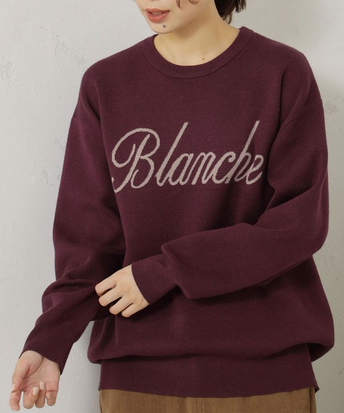 FOUND GOOD（ファウンドグッド）の「COZYロゴニットPO（ニット/セーター・レディース・ベージュ/グレー系5/グレー系8/レッド系8・L/S/M）」の7枚目の写真