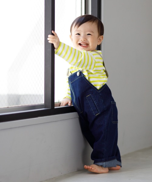 MAKE YOUR DAY(メイクユアデイ)の「フロントジップオーバーオール■80~140cm(サロペット/オーバーオール・キッズ・ベージュ/ネイビー/ブルー/オフホワイト・80/90/100/110/120/130/140)」の14枚目の写真