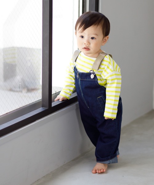 MAKE YOUR DAY(メイクユアデイ)の「フロントジップオーバーオール■80~140cm(サロペット/オーバーオール・キッズ・ベージュ/ネイビー/ブルー/オフホワイト・80/90/100/110/120/130/140)」の15枚目の写真