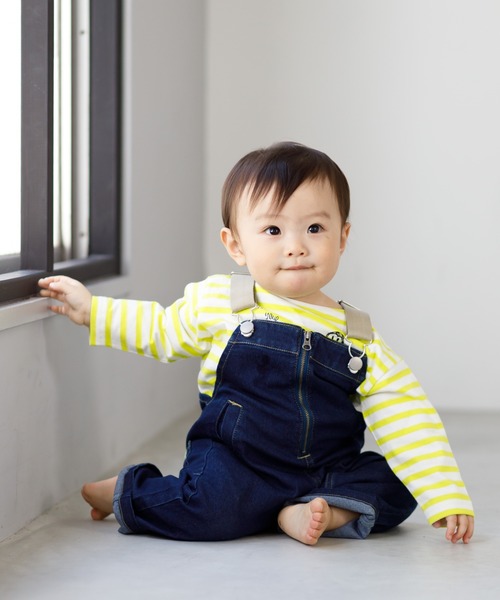 MAKE YOUR DAY(メイクユアデイ)の「フロントジップオーバーオール■80~140cm(サロペット/オーバーオール・キッズ・ベージュ/ネイビー/ブルー/オフホワイト・80/90/100/110/120/130/140)」の17枚目の写真