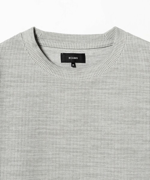 BEAMS（ビームス）の「ダブルフェイス ロングスリーブ（Tシャツ/カットソー・メンズ・グレー/オリーブ・S/M/L/XL）」の14枚目の写真
