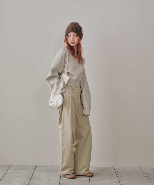 TODAYFUL(トゥデイフル)の「TODAYFUL Tote Bag(トートバッグ・レディース・キナリ/ダークグレー/ブラック・FREE)」の6枚目の写真