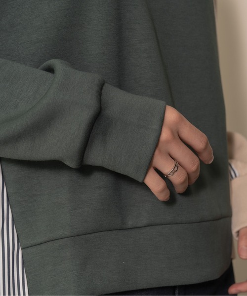 DOLLUPOOPS（ドールアップウップス）の「【ZOZO限定商品】ストライプシャツレイヤードライク配色トップス（その他トップス・レディース・グリーン・38）」の12枚目の写真