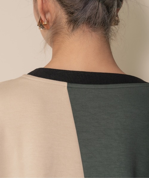 DOLLUPOOPS（ドールアップウップス）の「【ZOZO限定商品】ストライプシャツレイヤードライク配色トップス（その他トップス・レディース・グリーン・38）」の13枚目の写真