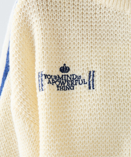 w closet（ダブルクローゼット）の「ラインWジップニット（ニット/セーター・レディース・ネイビー/ピンク/アイボリー・FREE）」の16枚目の写真