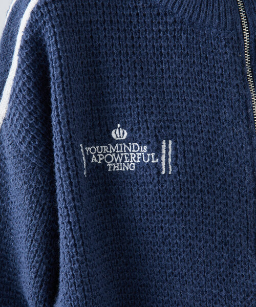 セール】ラインWジップニット（ニット/セーター）｜w closet（ダブル