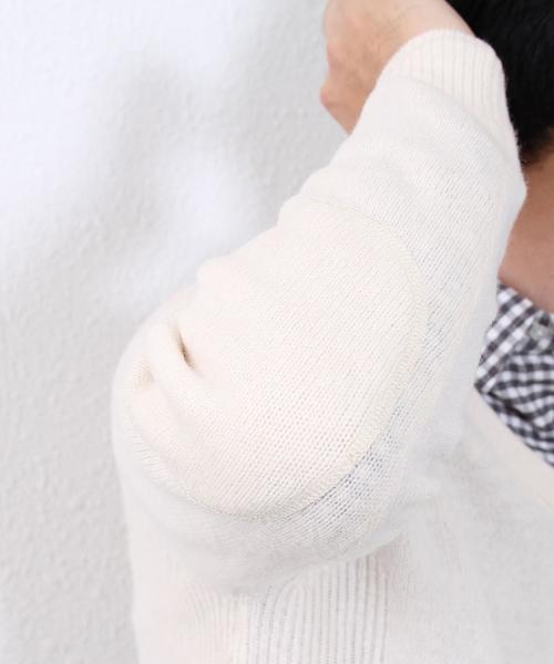 coen（コーエン）の「ラムウールVネックニットプルオーバー（ニット/セーター・メンズ・ライトグレー/ブラウン/ネイビー/ワイン/オフホワイト/ケリー・SMALL/MEDIUM/X-LARGE/LARGE）」の11枚目の写真