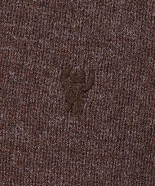 coen（コーエン）の「ラムウールVネックニットプルオーバー（ニット/セーター・メンズ・ライトグレー/ブラウン/ネイビー/ワイン/オフホワイト/ケリー・SMALL/MEDIUM/X-LARGE/LARGE）」の15枚目の写真