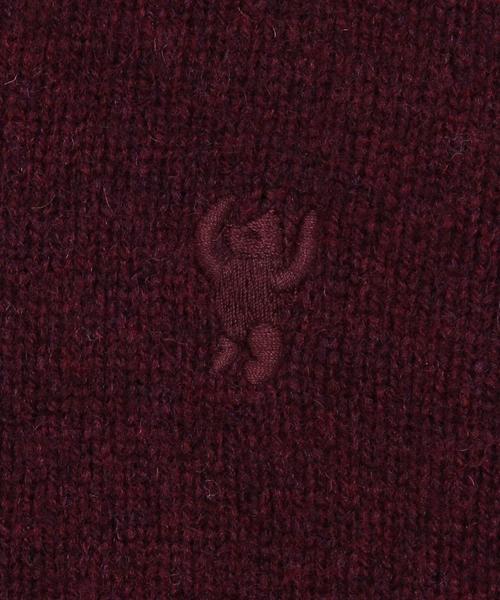 coen（コーエン）の「ラムウールVネックニットプルオーバー（ニット/セーター・メンズ・ライトグレー/ブラウン/ネイビー/ワイン/オフホワイト/ケリー・SMALL/MEDIUM/X-LARGE/LARGE）」の7枚目の写真