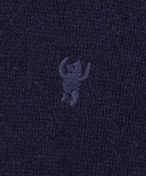 coen（コーエン）の「ラムウールVネックニットプルオーバー（ニット/セーター・メンズ・ライトグレー/ブラウン/ネイビー/ワイン/オフホワイト/ケリー・SMALL/MEDIUM/X-LARGE/LARGE）」の9枚目の写真